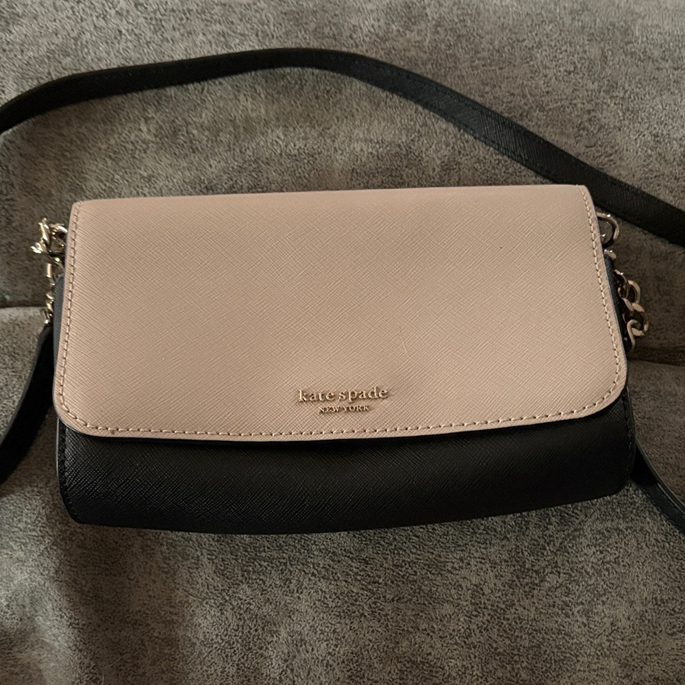 Kate Spade Black and Tan Crossbody Bag